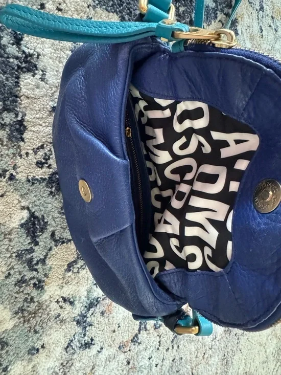 Marc by Marc Jacobs  Blue Leather Crossbody Bag - Picture 3 of 5